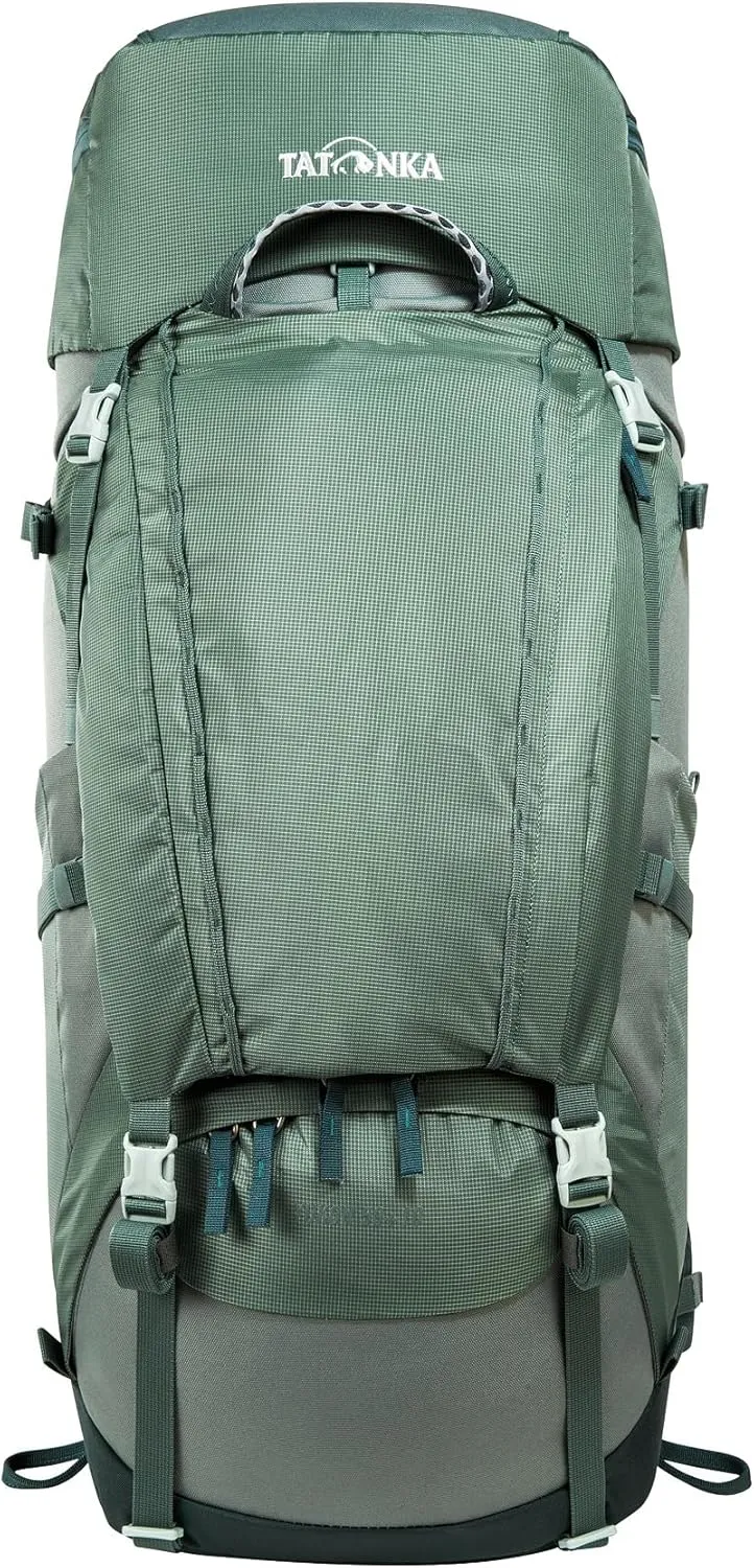 Tatonka Men Trekking Backpack with Front Opening, Sage Green, 50   10 Liter