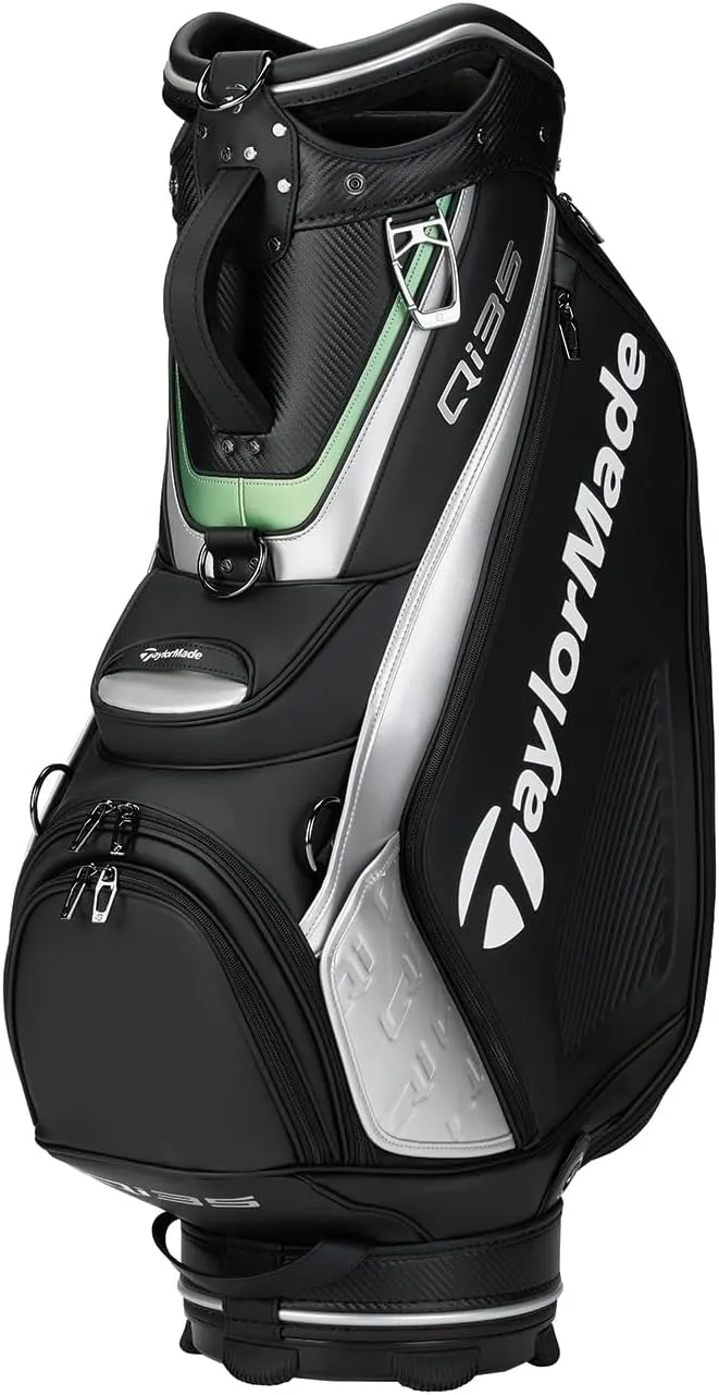 Taylormade Tour Staff Bag, Black/Silver, 25SS Men's Caddy Bag