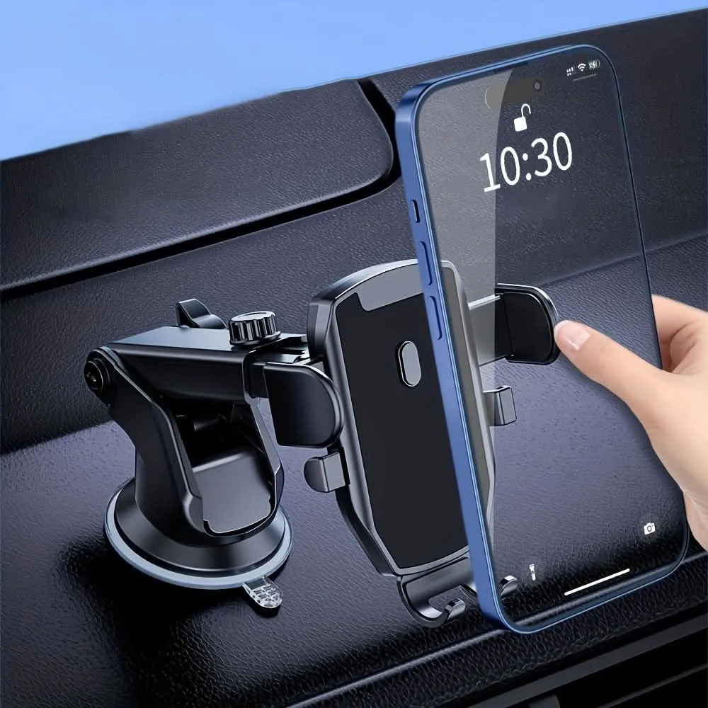 Telescopic Suction Cup Car Phone Holder – Universal Dashboard Mount