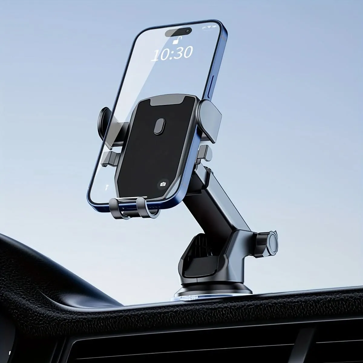 Telescopic Suction Cup Car Phone Holder – Universal Dashboard Mount
