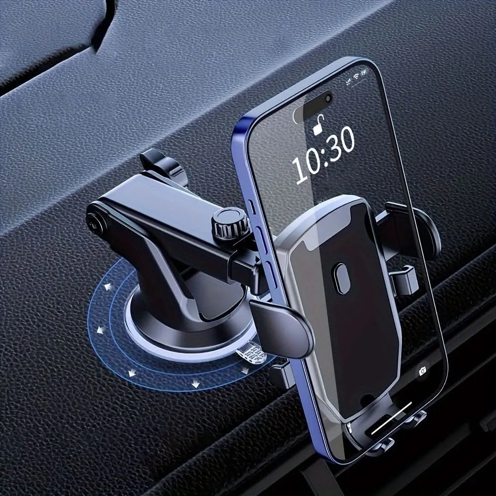 Telescopic Suction Cup Car Phone Holder – Universal Dashboard Mount