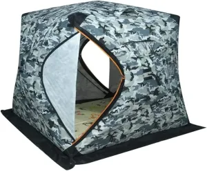 Tent 2-3Person Winter Ice Fising Tent Thickened Warm Tent Large Space Outdoor Camping Tourist Automatic Tent Outdoor Family Tent (Color : Blue Size : 1.8 * 1.8 * 1.65m)