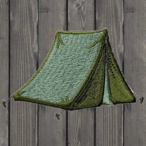 Tent Embroidered Patch — Iron On