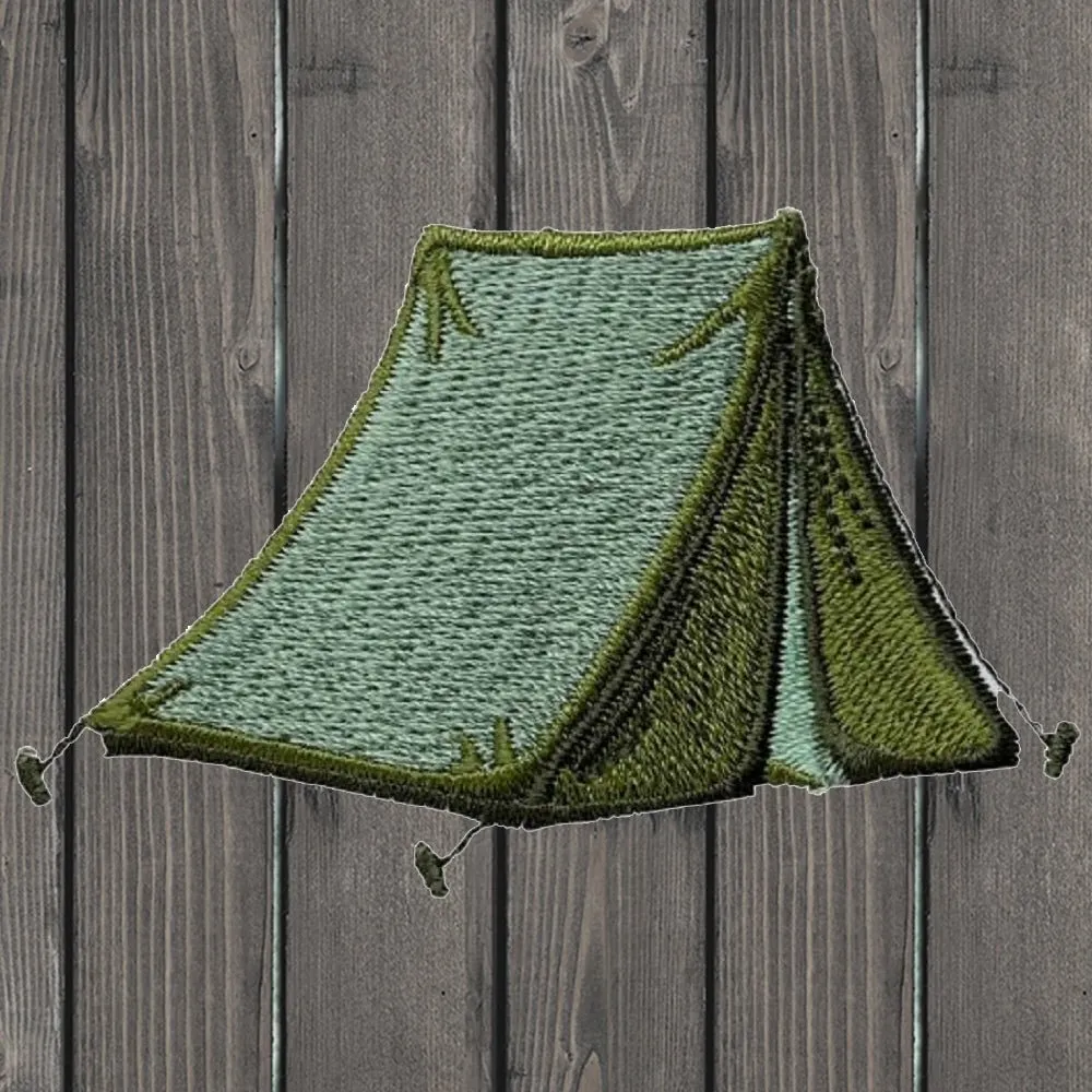 Tent Embroidered Patch — Iron On
