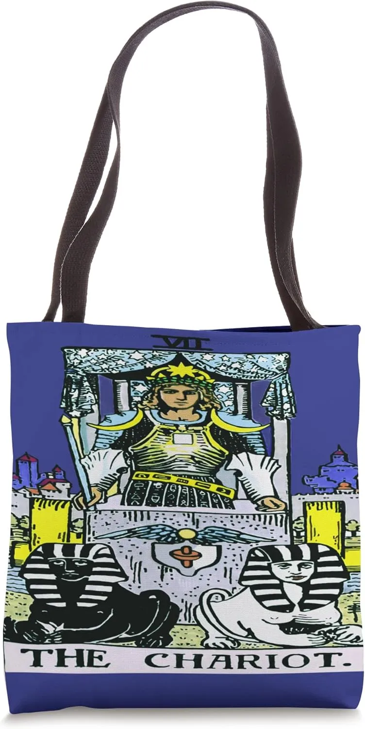 The Chariot Card ~ Rider Waite Tarot Tote Bag