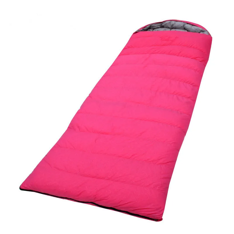 Thickened warm down sleeping bag skin friendly fabric high quality down outdoor camping
