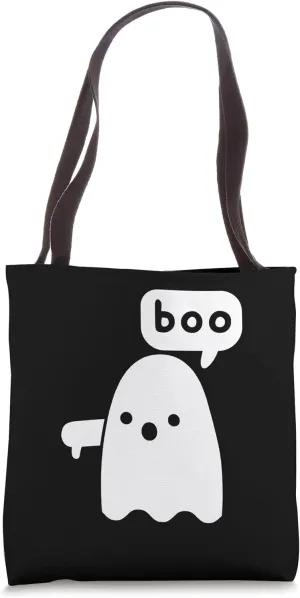 Thumbs Down Ghost Screaming Boo Disapproval Ghost halloween Tote Bag