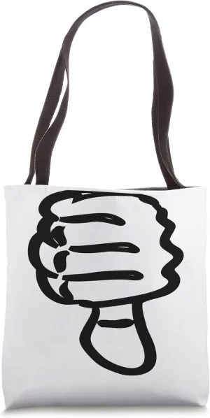 Thumbs Down Hand Tote Bag