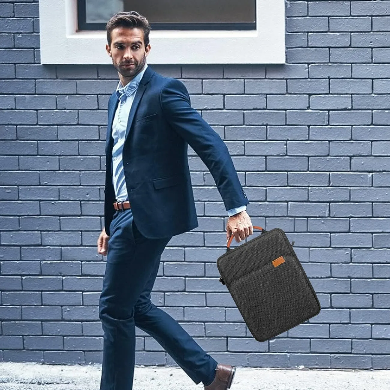 TiMOVO 9-11 Inch Tablet Sleeve Bag with Shoulder Strap for iPad 10th Gen. 10.9", iPad 9th/8th/7th Gen. 10.2", iPad Air 11/Air 5th/4th Gen. 10.9",Galaxy Tab A9 /A9 Plus 11", Black & Grey