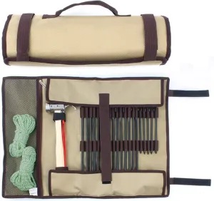 TINTON LIFE® Heavy Duty Tent Nail and Hammer Storage Bag Oxford Stakes Pegs Pouch Holder Case - Tent Pegs Not Included