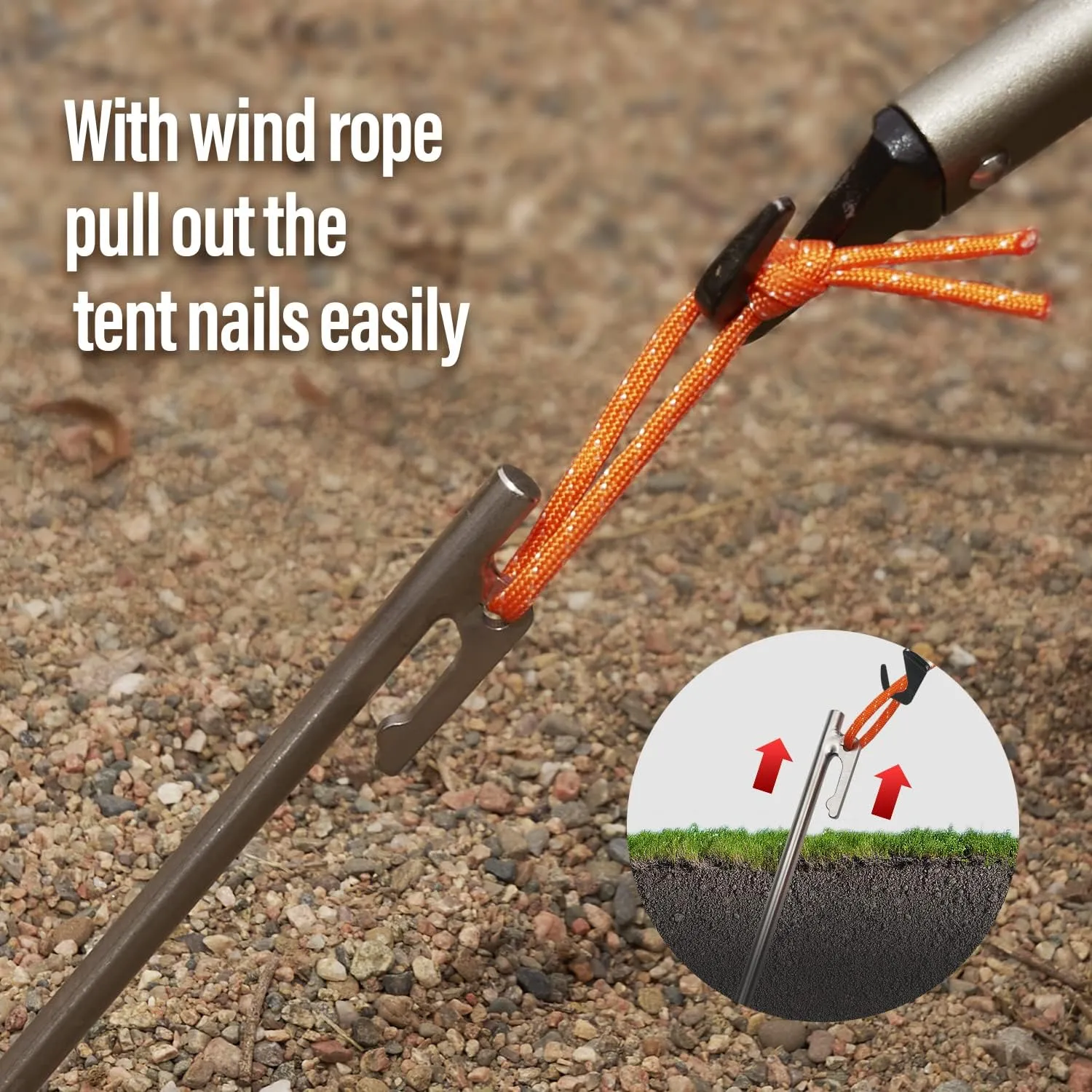 TiTo Titanium Tent Pegs Stakes Lightweight Snowfield Grassland Heavy Duty Tent Nails for Outdoor Camping Hiking and Plant Support Garden Stakes 4pcs/6pcs (8×300mm-4pcs)