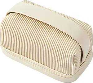 Toast Makeup Bag for Women from Pudinbag (Beige)