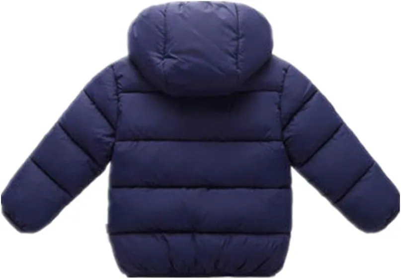 Toddler Baby Hooded Down Jacket Boys Girls Kids Thicken Warm Winter Coat Outerwear 1-7t