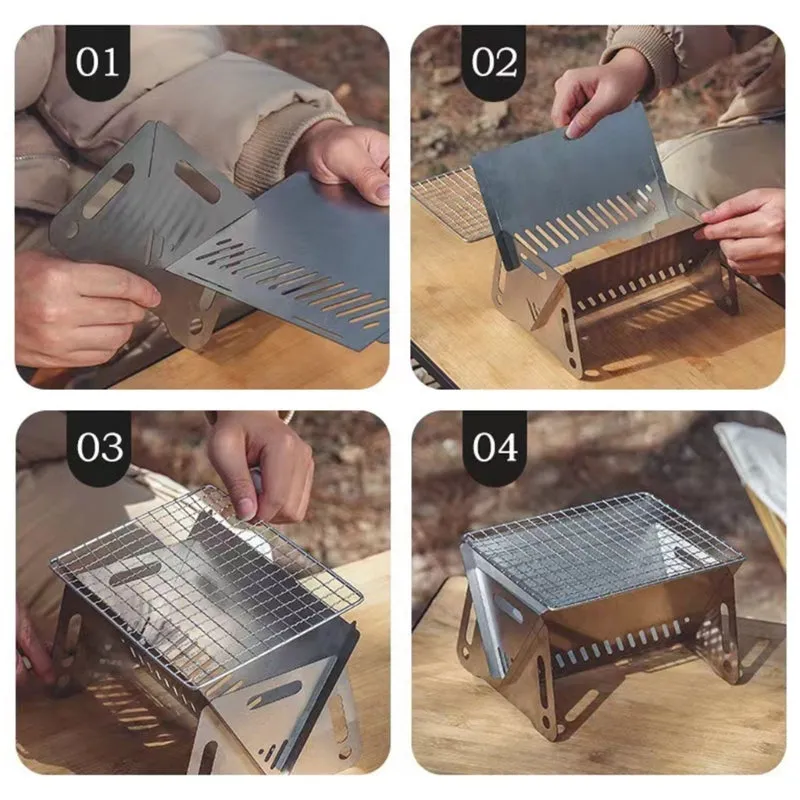 Tokyo Mart Folding Camping Grill