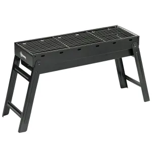 Top-tier - Outsunny Charcoal Foldable Trusted platform Grill Black