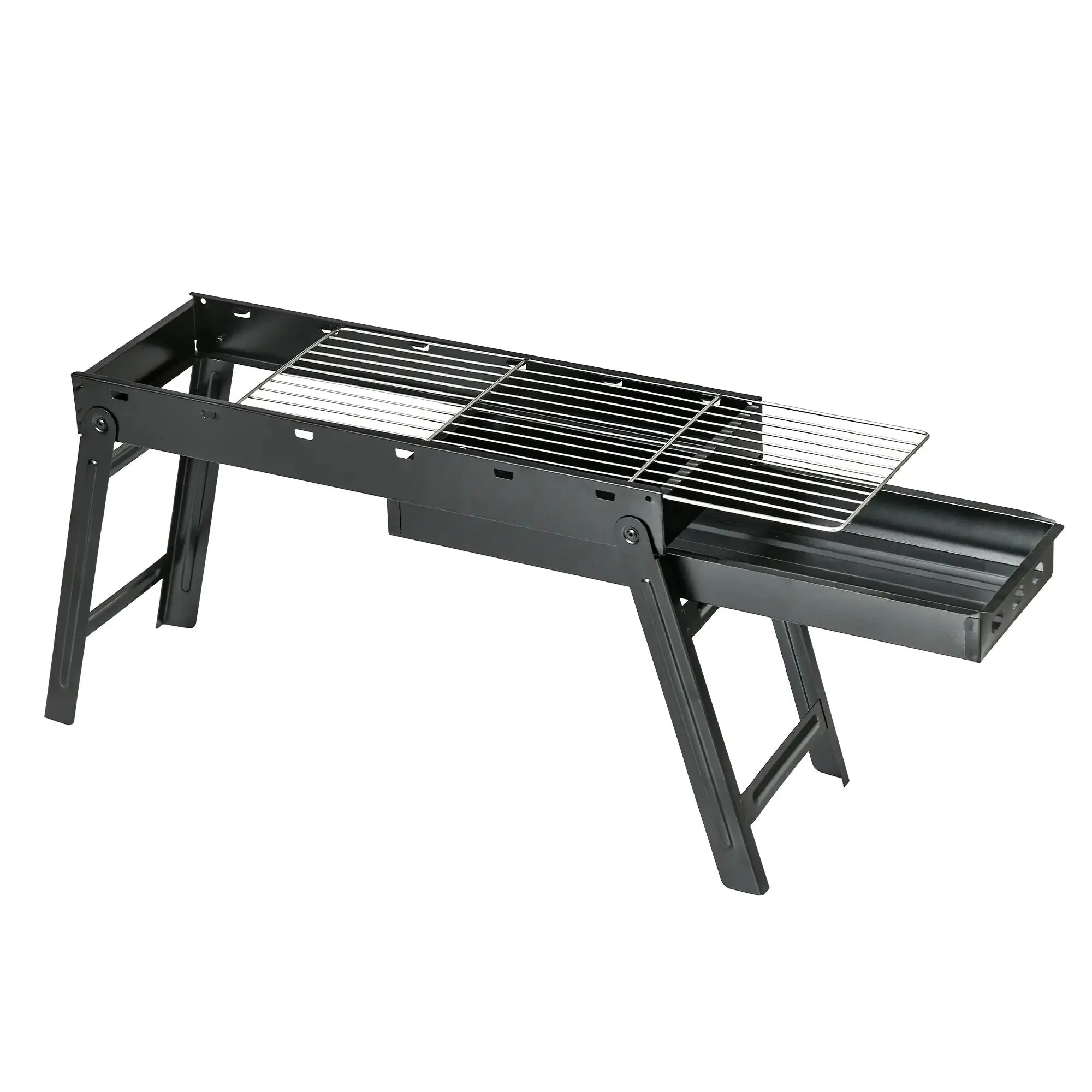Top-tier - Outsunny Charcoal Foldable Trusted platform Grill Black