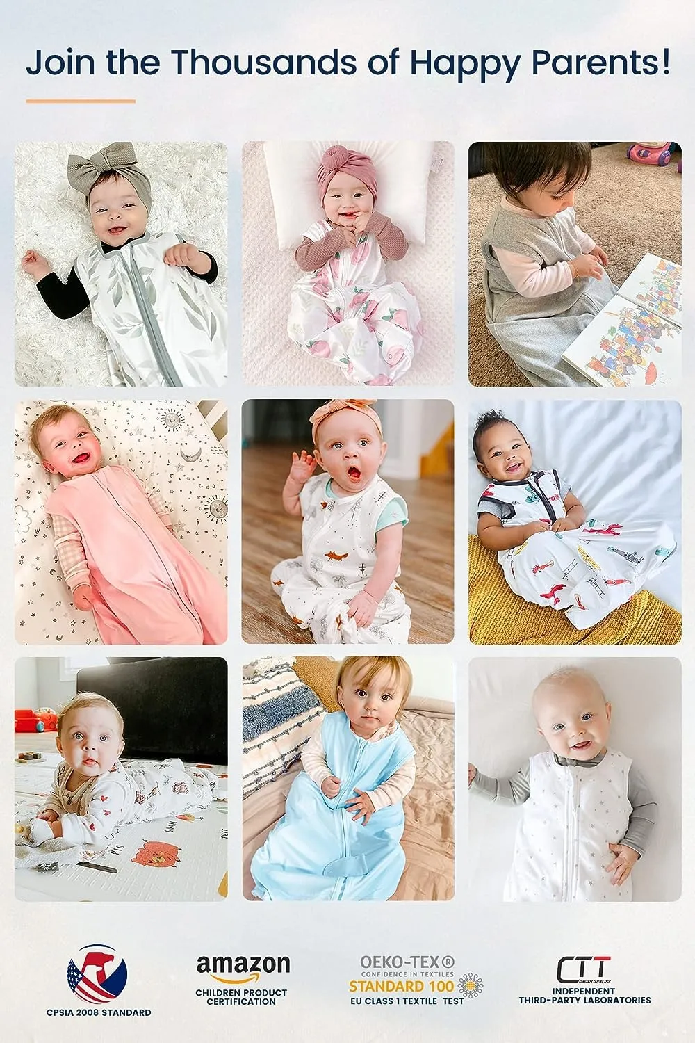 TotAha Sleep Sack 0-3 months 3 Pack, Buttery Soft Newborn, Infant Sleeping Bag for Girls, Light Baby Wearable Blanket, 0.5 TOG