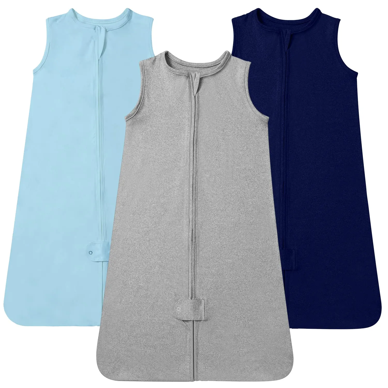 TotAha Sleep Sack 6-12 months, Buttery Soft Swaddle Transition Wearable Blanket Baby Sleeping Bag for Girl Boy,3 Pack 0.5 TOG