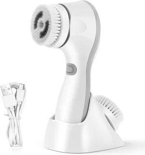 TOUCHBeauty 2in1 Electric Facial Cleansing Brush with Rotating Head &Oscillation Cleansing Head, Waterproof Deep Pores Cleanse Device