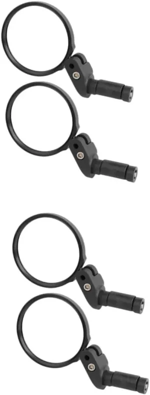 Toyvian 2sets 2pcs Adjustable Rearview Mirrors for Bike Scooter Durable Handlebar Reflective Mirrors Easy Installation Viewing Angle Fits Handlebars 2pcs*2