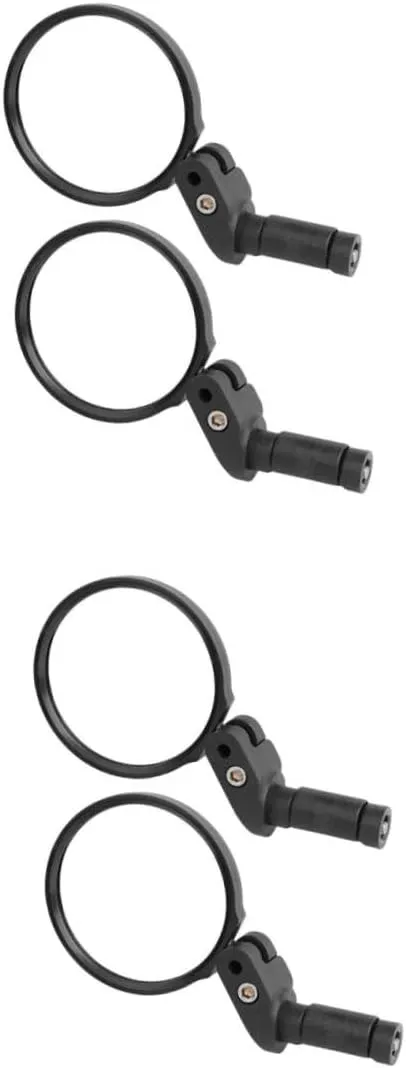Toyvian 2sets 2pcs Adjustable Rearview Mirrors for Bike Scooter Durable Handlebar Reflective Mirrors Easy Installation Viewing Angle Fits Handlebars 2pcs*2