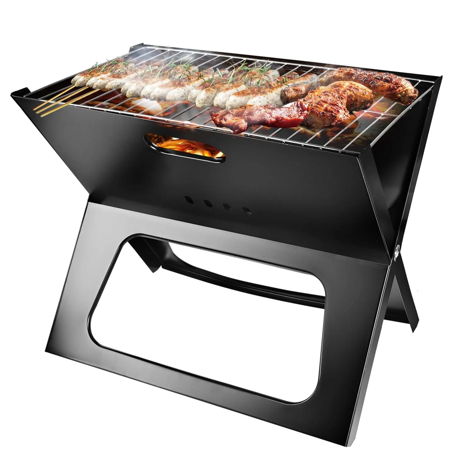 Travel Barbecue for Outdoor Backyard RV Travel Full assortment BBQ BBQ Garden Grill Camping Portable Camping Foldable Picnic Intuitive Grill
