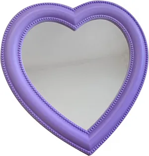 Travel Makeup Mirror Makeup Mirror Desktop Vanity Mirror Wall Hanging Dual-use Makeup Mirror Girl Room Wall Decoration Heart-Shaped Mirror Desktop Vanity Mirror