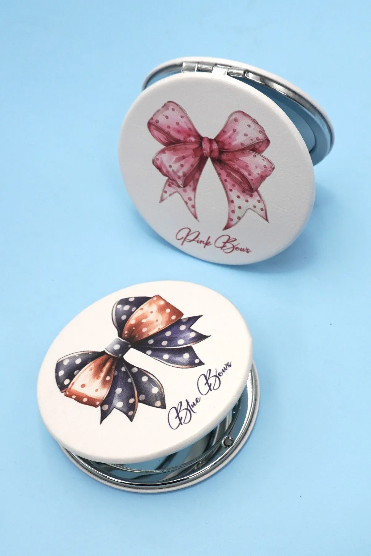 TRAVEL POCKET COMPACT HANDHELD BOW MIRROR | 40M100