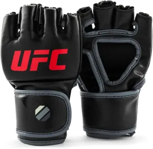 UFC Triumph MMA Gloves | Training Gloves for Sparring, Grappling, Mitts & Punching Bag | Beginner to Intermediate | Secure Fit for Men & Women | Black, Large/X-Large