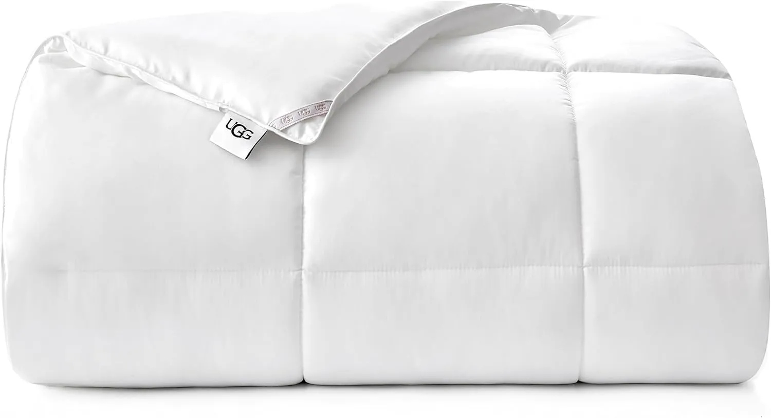 UGG Danielle Full/Queen Comforter Duvet Insert Cooling Lightweight Down Alternative Hypoallergenic Washable Quilted Fluffy Comforter Blanket with Corner Tabs for Duvet Cover, Full/Queen, Bright White