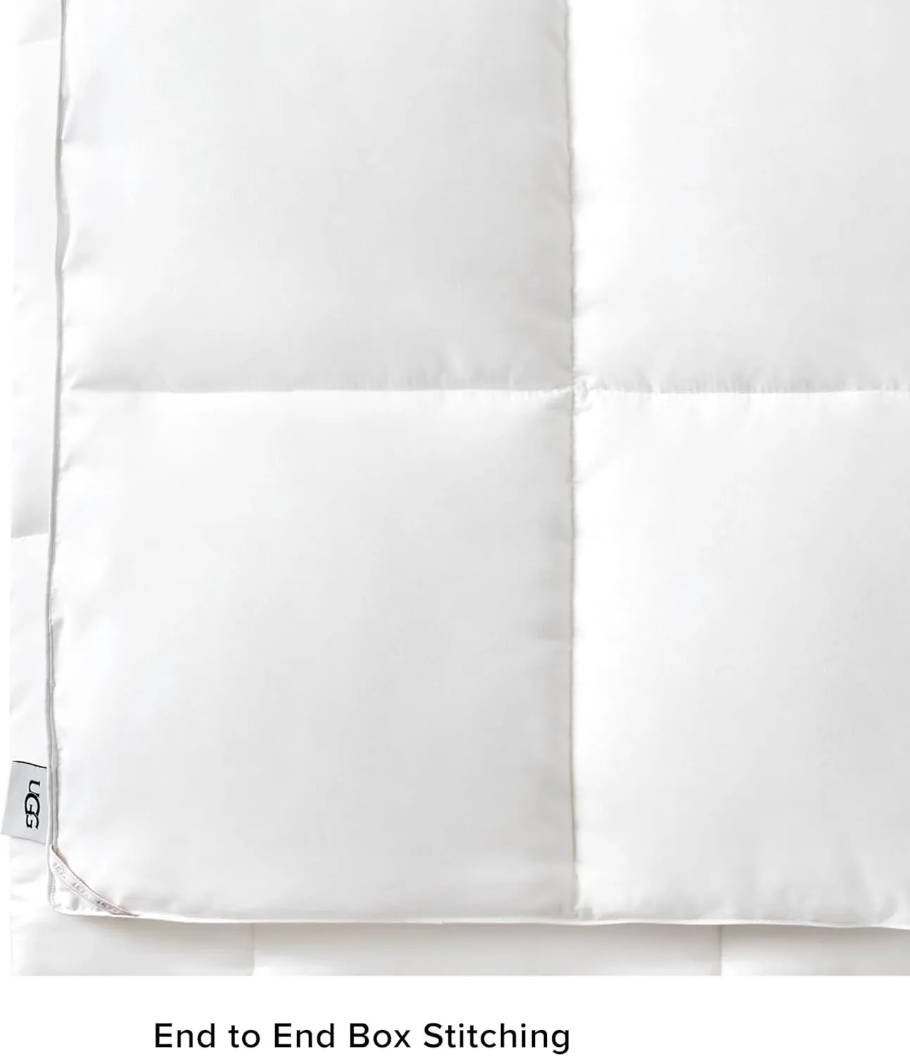 UGG Danielle Full/Queen Comforter Duvet Insert Cooling Lightweight Down Alternative Hypoallergenic Washable Quilted Fluffy Comforter Blanket with Corner Tabs for Duvet Cover, Full/Queen, Bright White