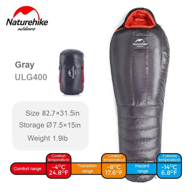 ULG400/1000 Goose Down Mummy Sleeping Bag