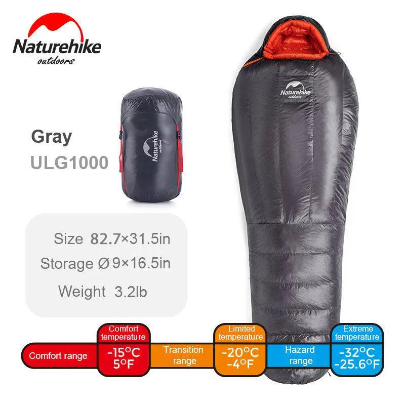ULG400/1000 Goose Down Mummy Sleeping Bag