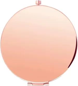 Vanity Makeup Mirror Small Round Mirror Portable Makeup Mirror Foldable Magnifying Flap Mini Handheld Makeup Mirror Portable Makeup High-definition Mirror Table Desk Vanity Makeup Mirror(Color:001)