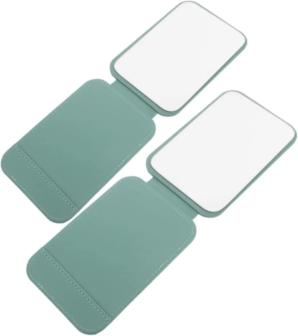 VICASKY 2pcs Practical Tabletop Vanity Mirror with Stand Portable Folding Makeup Mirror for Desk Dorm Bedroom Bathroom Clear Reflection
