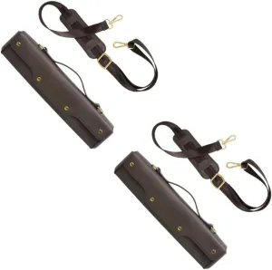 VICASKY Flute Carry Case Durable Synthetic Shoulder Bag for Thickened Material for Protection for Flute Players and Students Coffee Color