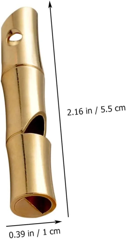 VICASKY Whistle Outdoor Emergency Whistles Survival Whistle Keychain Whistle Whistle Golden Brass