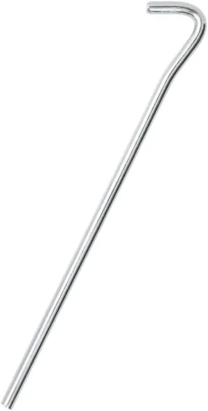 vidaxl Tent pegs - 25 Pieces Galvanized Steel Camping Stakes - 9.1in x 0.28in Secure Anchor Spikes for Tents tarps Outdoor Gear - Silver Color