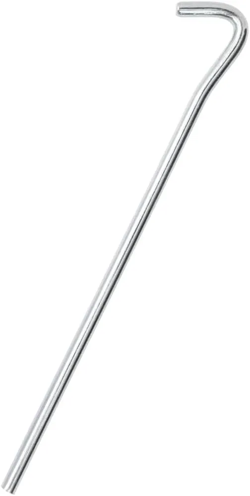 vidaxl Tent pegs - 25 Pieces Galvanized Steel Camping Stakes - 9.1in x 0.28in Secure Anchor Spikes for Tents tarps Outdoor Gear - Silver Color