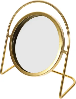 Vintage Desk Makeup Mirror Vanity Mirror for Office Home Use Reflection Compact Decorative and Functional Present for Beauty Lovers