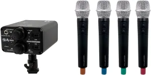 VocoPro - Portable Quad Handheld Field/Camera-Mountable Wireless Microphone System. (VCOFIELD-Quad-H1)