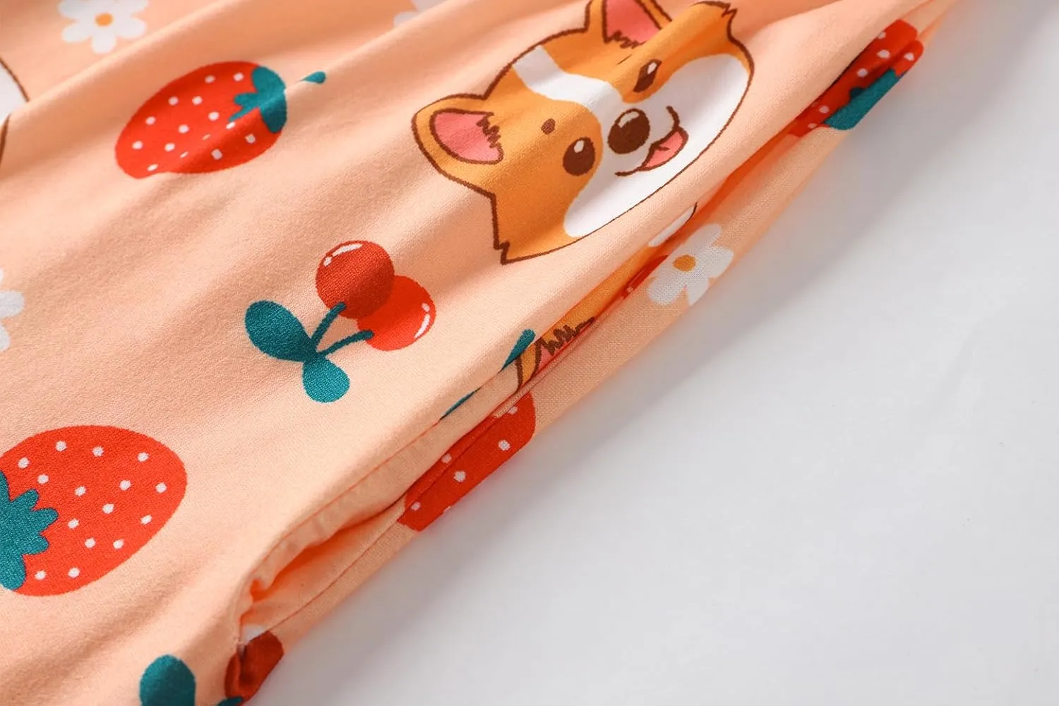 Vopmocld Girls 2PCS Pajama Sets Button Down Short Sleeve Long Pants Sleepwear Cute Patterns Lounge Outfit Sest for Teens
