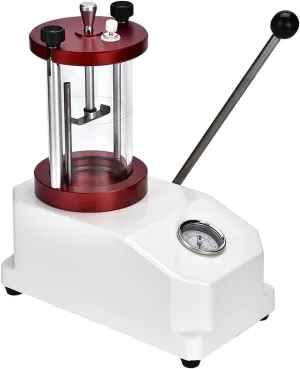 Watch Waterproof Tester Tool with Transparent Cylinder, Air Pressure Test Range: 0.3-6.0bar, for Watchmakers and Repairs
