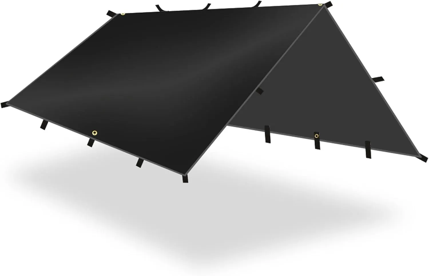 Waterproofs Backpacking Campings Tarps Tent with Rope and Ground Nails Outdoor Awnings Shade Rain Tarps Garden Canopy