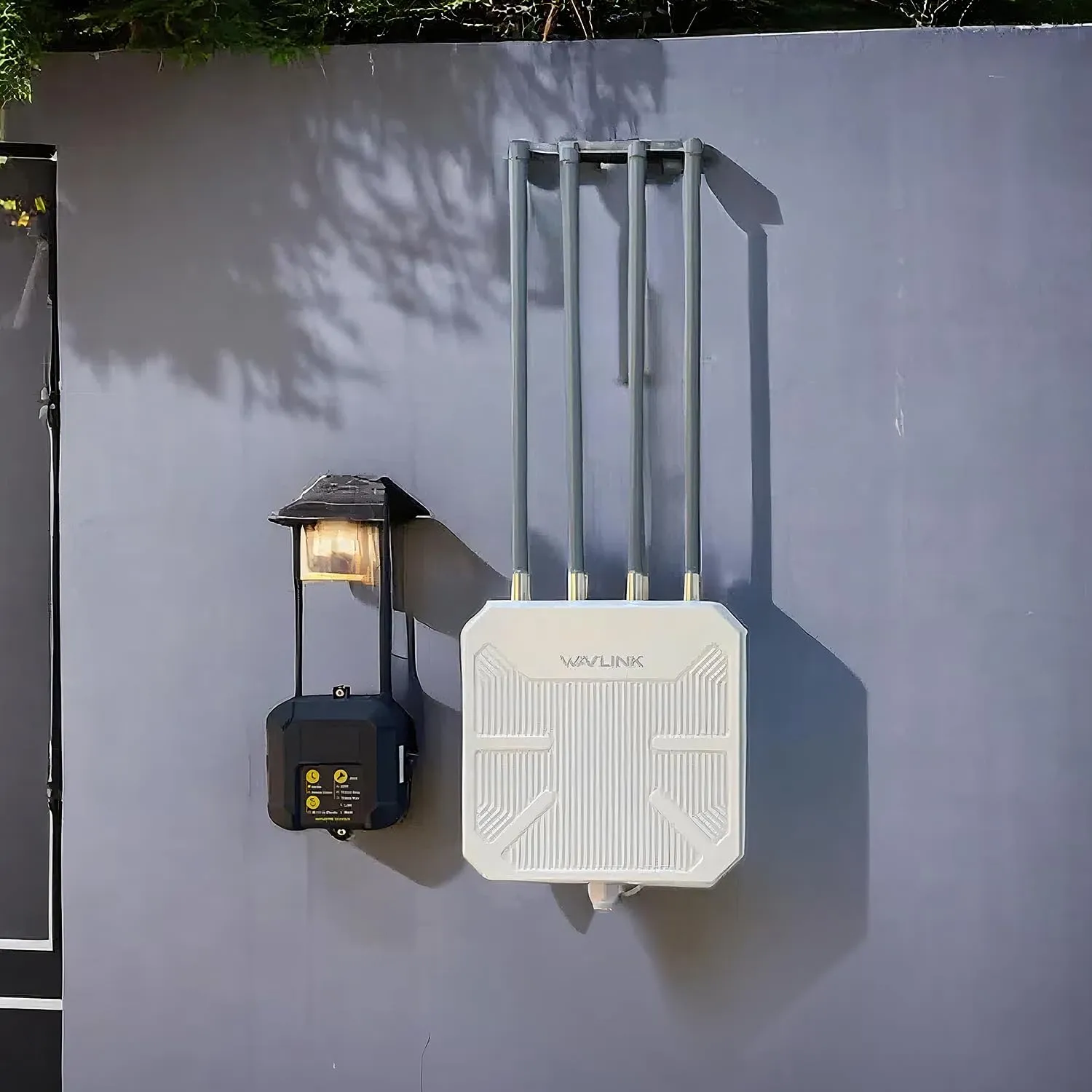 WAVLINK 2025 AX3000 WiFi 6 Wireless Outdoor Repeater, Long Range Outdoor WiFi Extender with Dual Band/PoE/IP67 /600mW of Power/Up to 256 Devices, Work with Starlink Support for Farm,Campsite