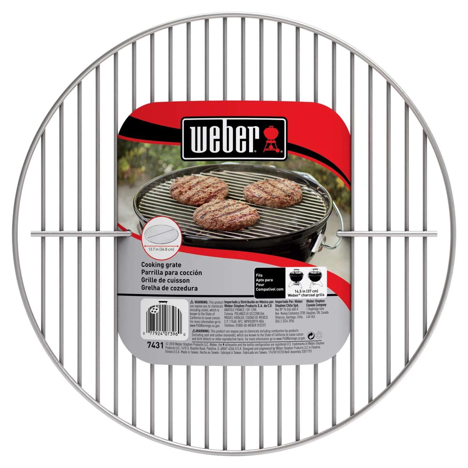 Weber Replacement 14" Charcoal Grill Grate