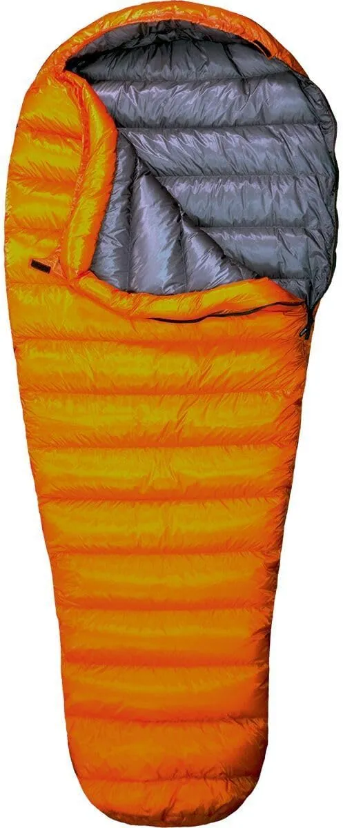 Western Mountaineering Flylite 34F Degree Down Sleeping Bag Orange/Grey Regular