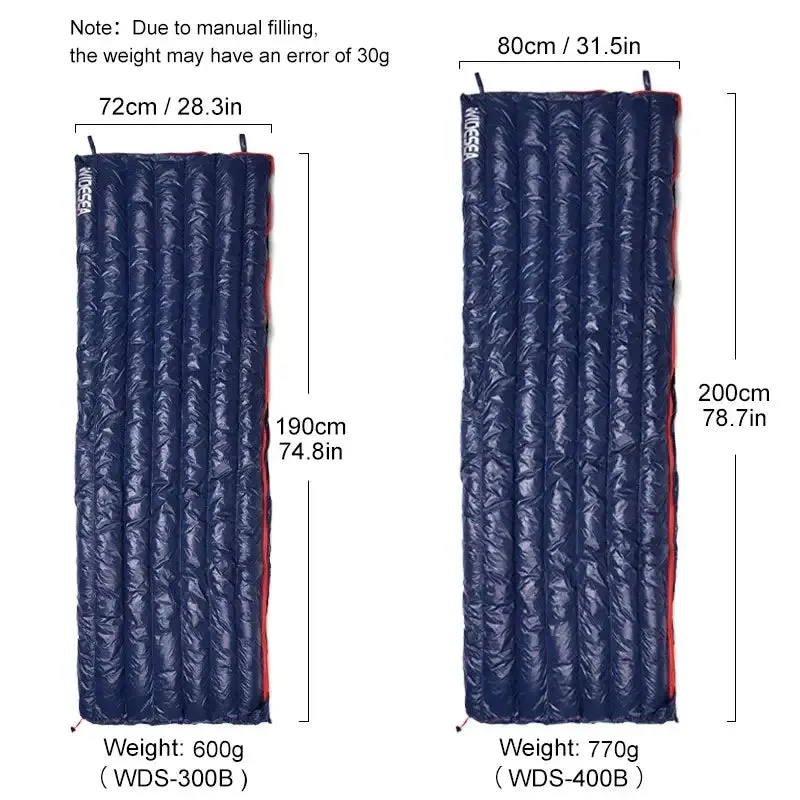 Widesea Ultralight Waterproof Down Sleeping Bag