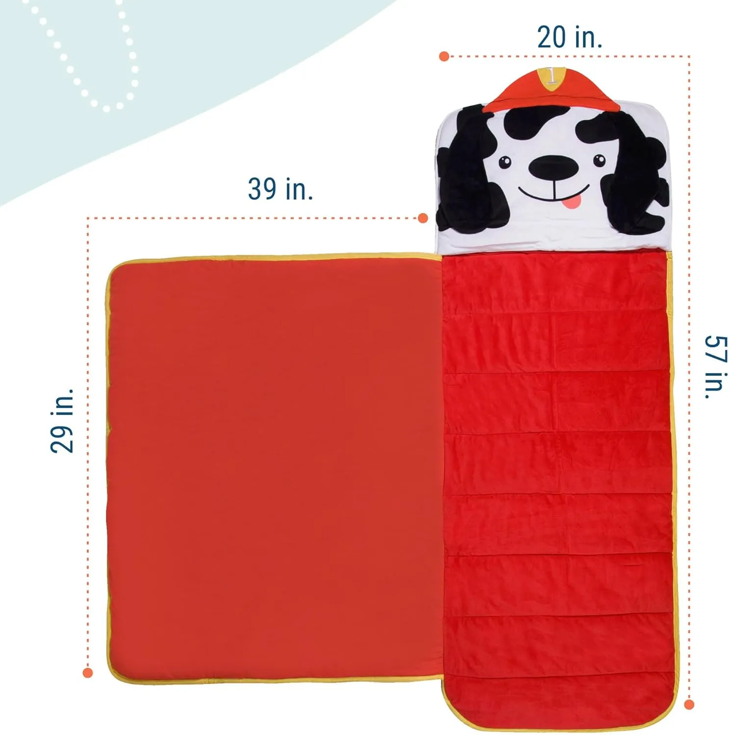 Wildkin Kids Plush Nap Mat – Soft, Cozy, Convenient for Daycare & Preschool