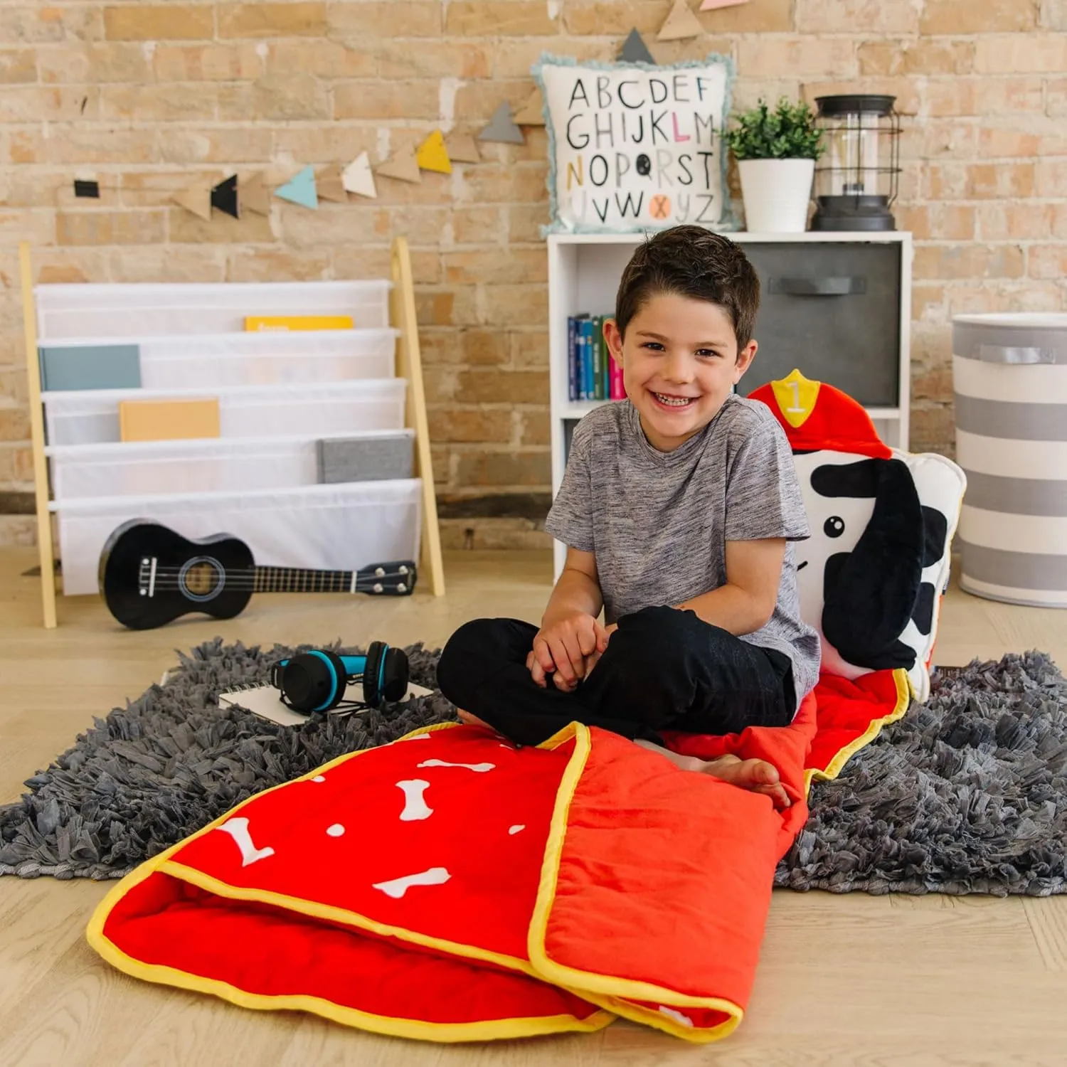 Wildkin Kids Plush Nap Mat – Soft, Cozy, Convenient for Daycare & Preschool